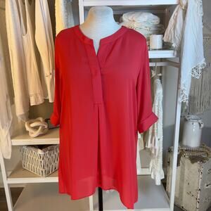 Valerie Stevens women's size Large pink tunic dress, smooth silky soft #2468